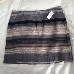 Old navy Jupe skirt, earth tone stripes NWT